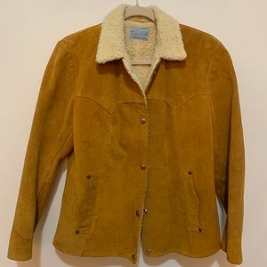 Suede Sherpa Jacket - unisex